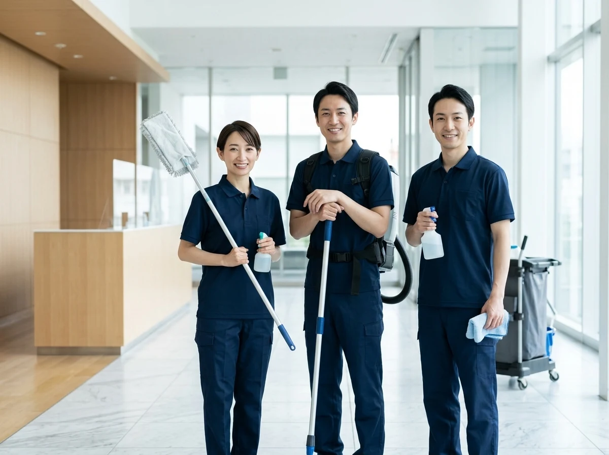自社完結の清掃チーム